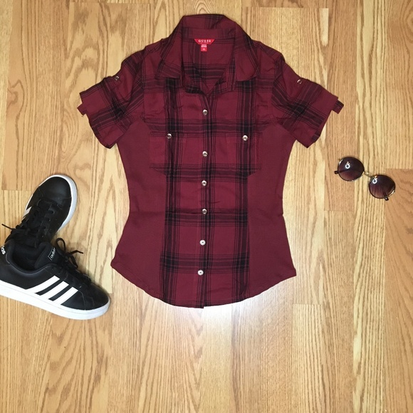 XS Guess Shirt, Short Sleeve, Country Style - Picture 1 of 7